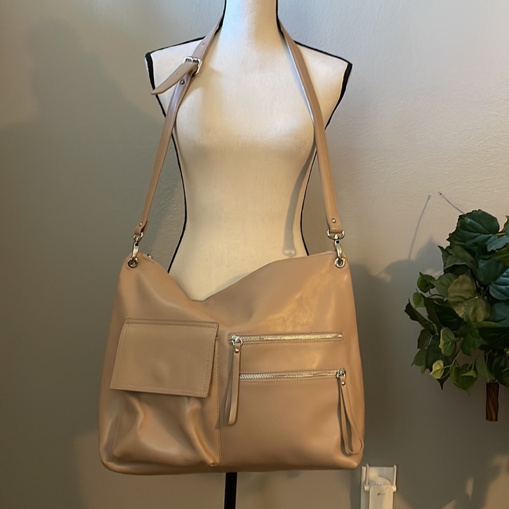 PULICATI  LEATHER MADE ITALY BAG.